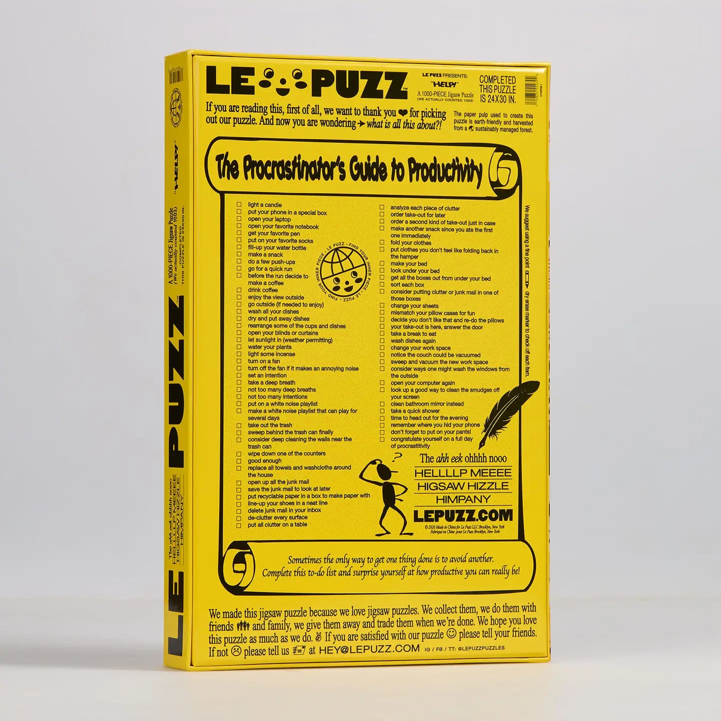 HELP! 1000 ct. Puzzle by Le Puzz