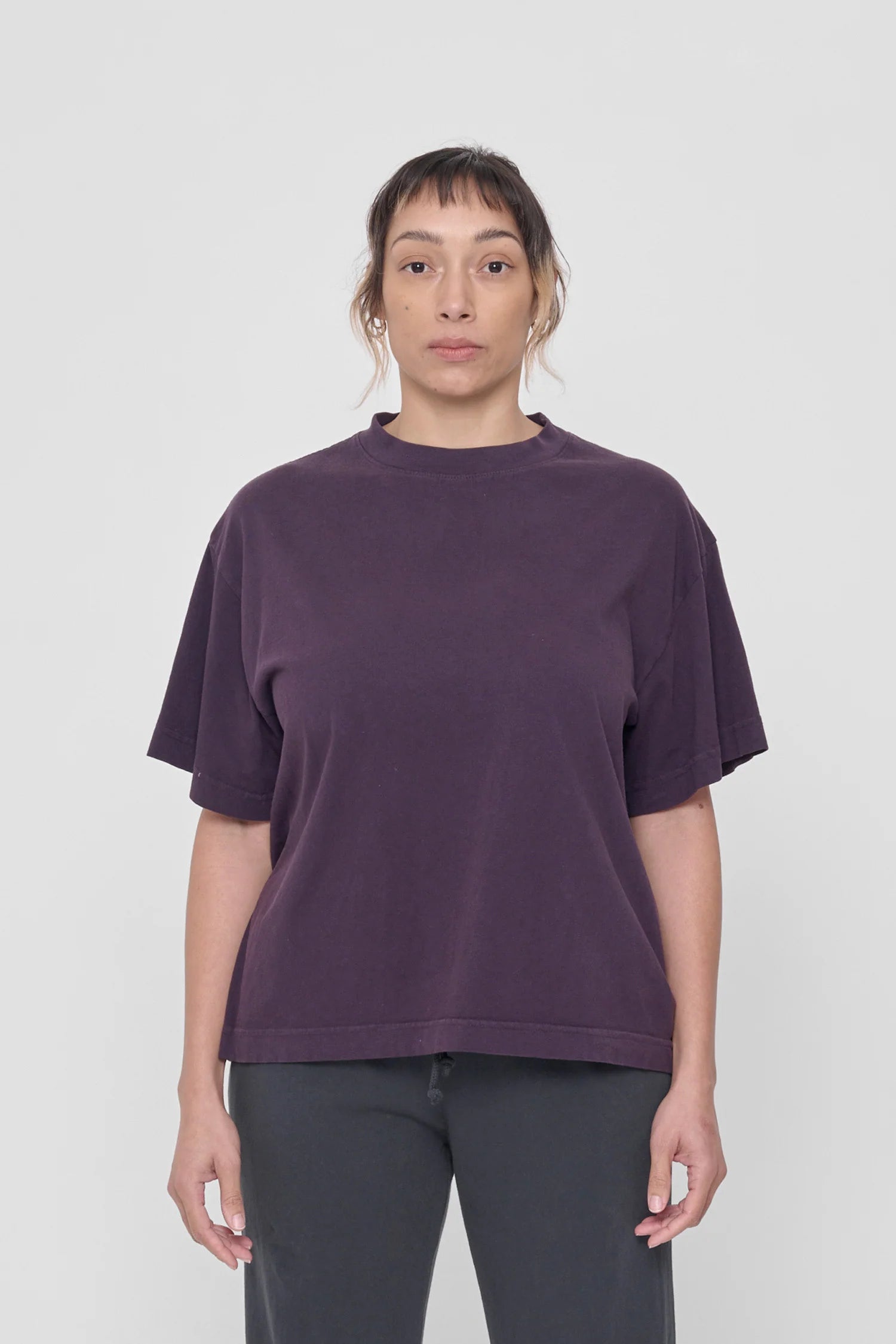 Boxier Trash Tee in Washed Mulberry