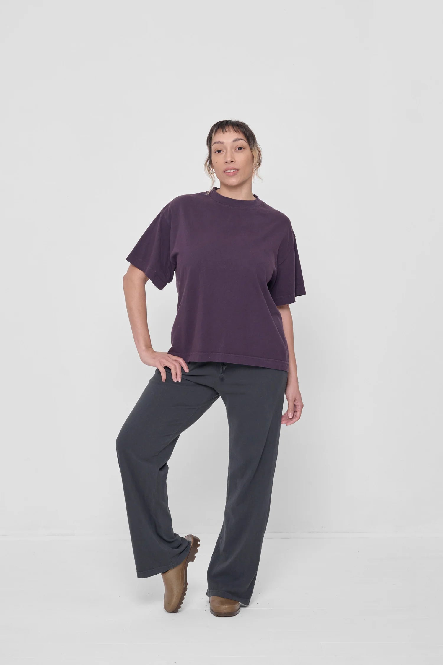 Boxier Trash Tee in Washed Mulberry