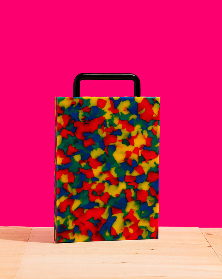 Small Red Confetti Cutting Board