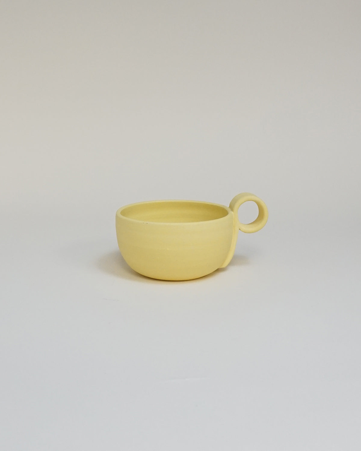 Half Note Ceramic Mug in Canary Yellow