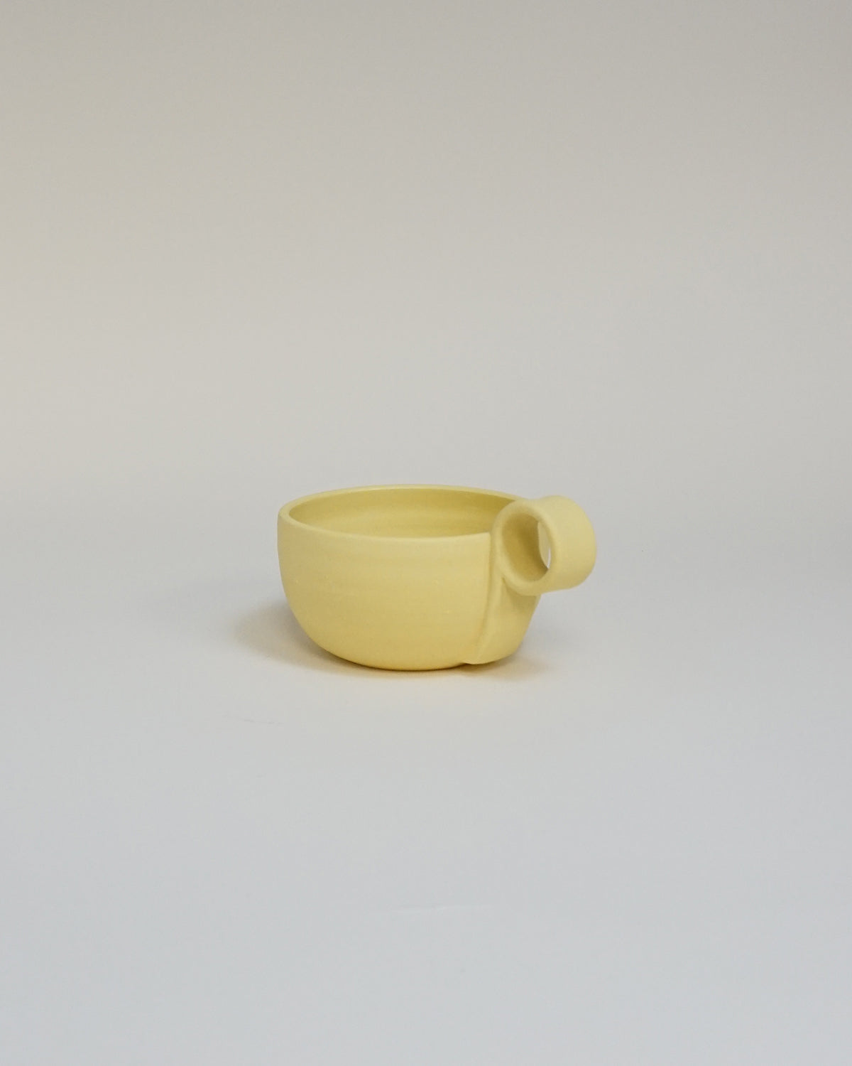 Half Note Ceramic Mug in Canary Yellow