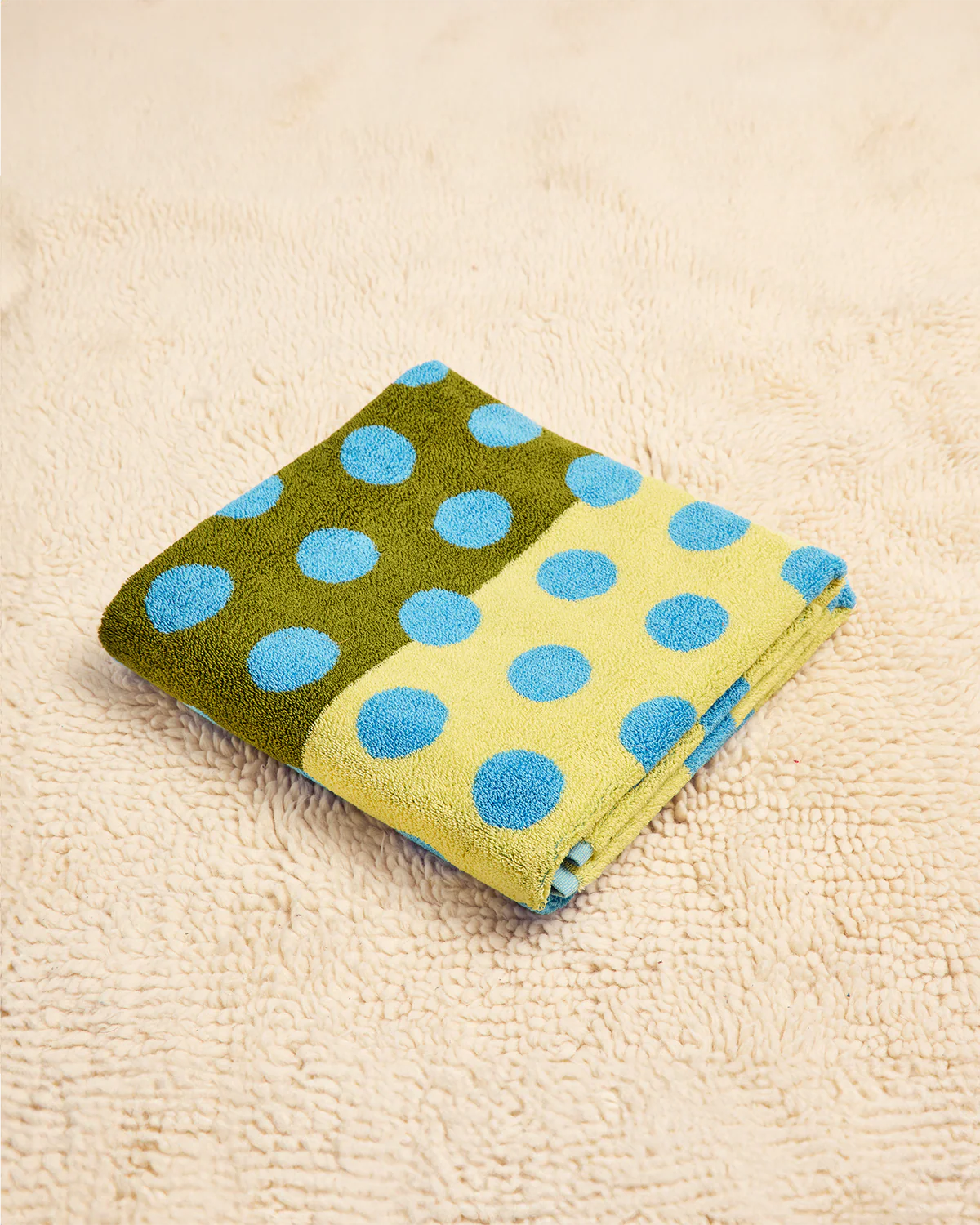 Blue Dot Bath Towel