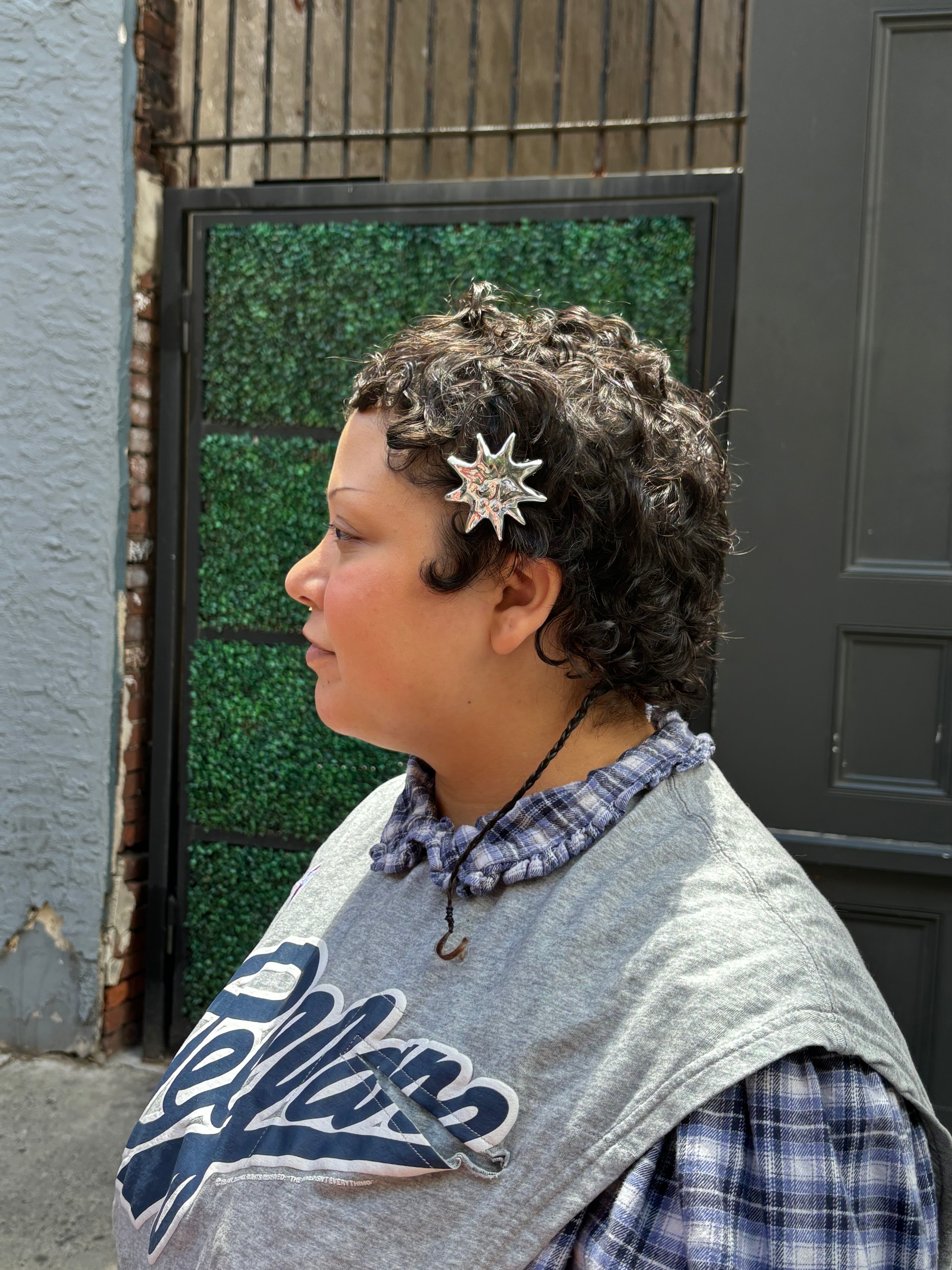 Sun Barrette in Silver
