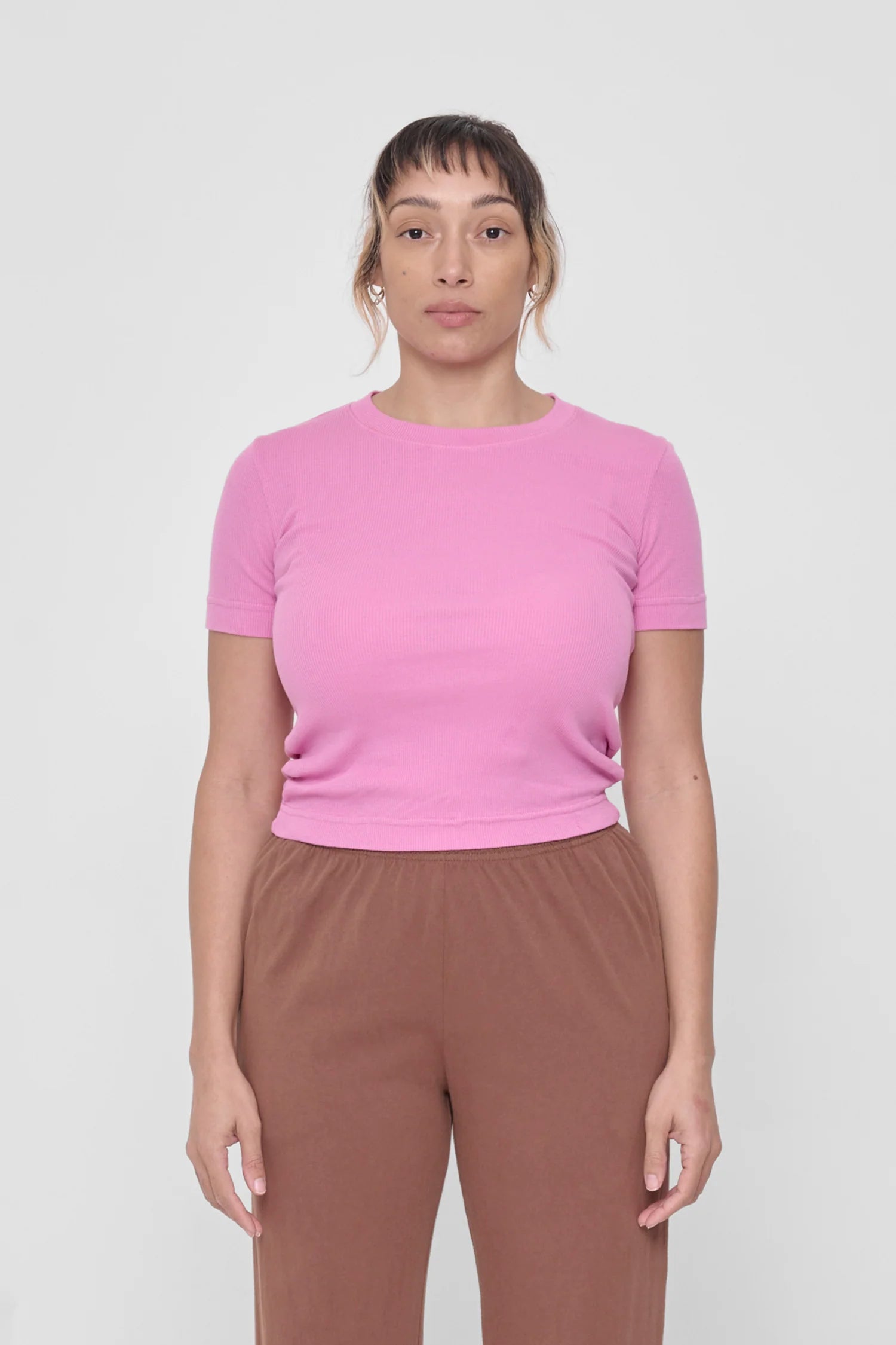 Rib Short Sleeve in Pixie