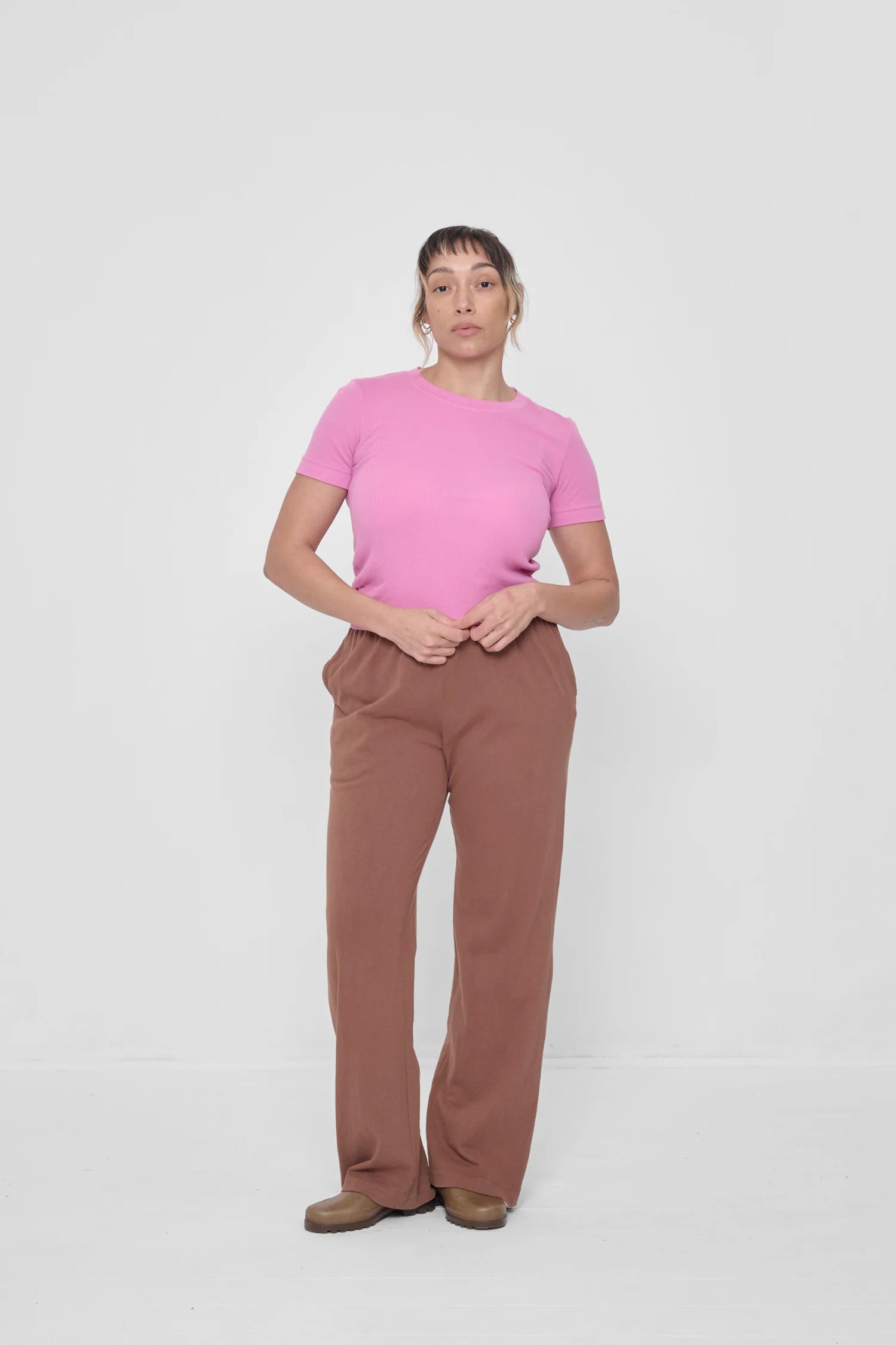 Rib Short Sleeve in Pixie