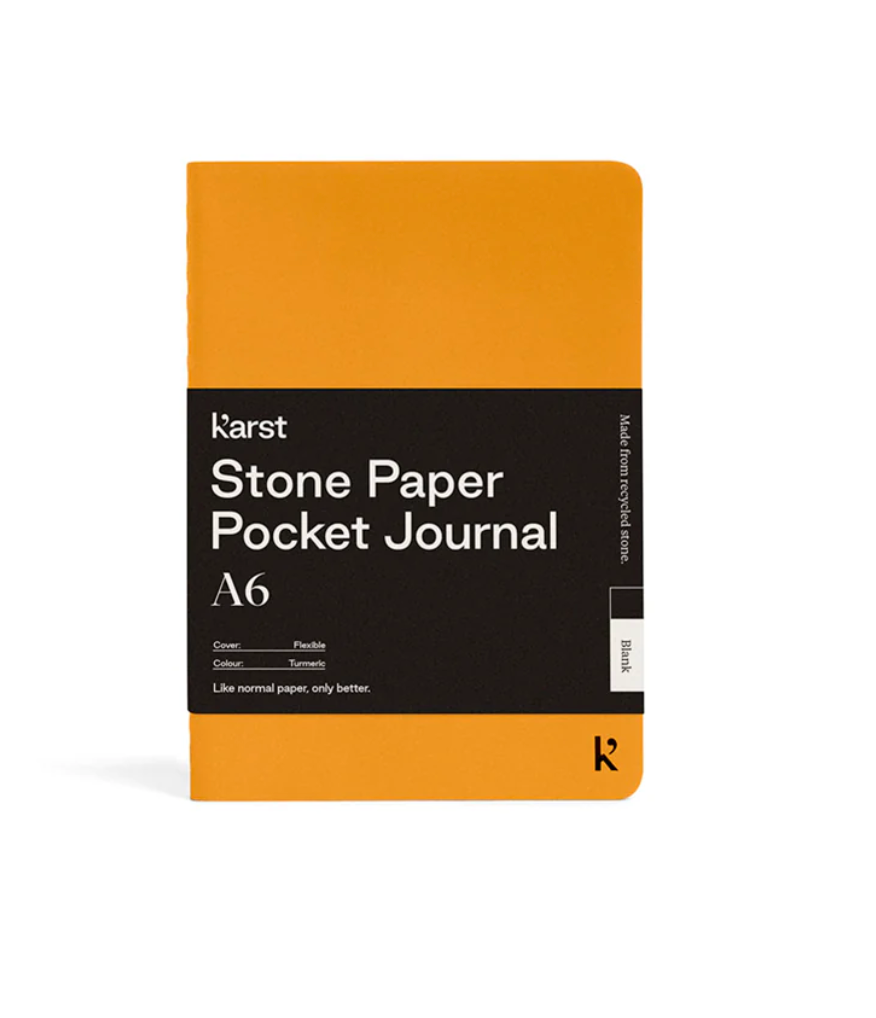A6 Blank Pocket Journal - Turmeric