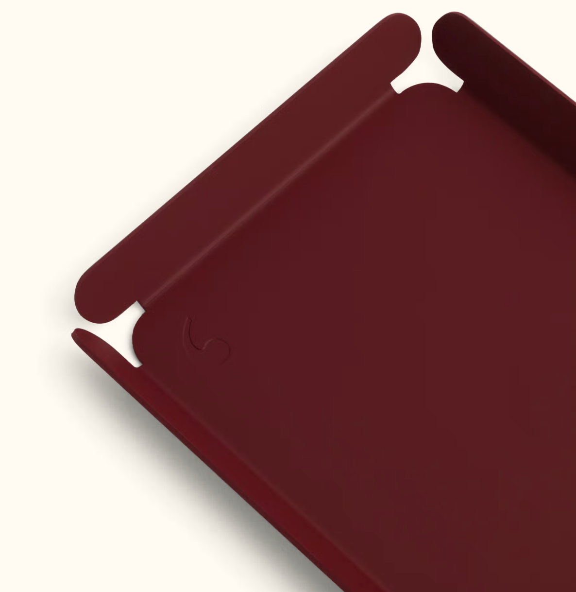 Small Desk Tray in Burgundy