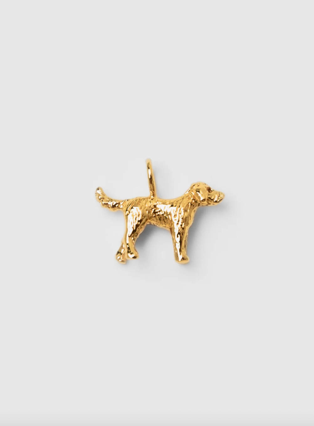 Dog Charm in Gold