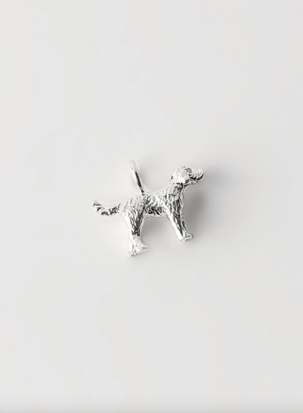 Dog Charm in Sterling Silver
