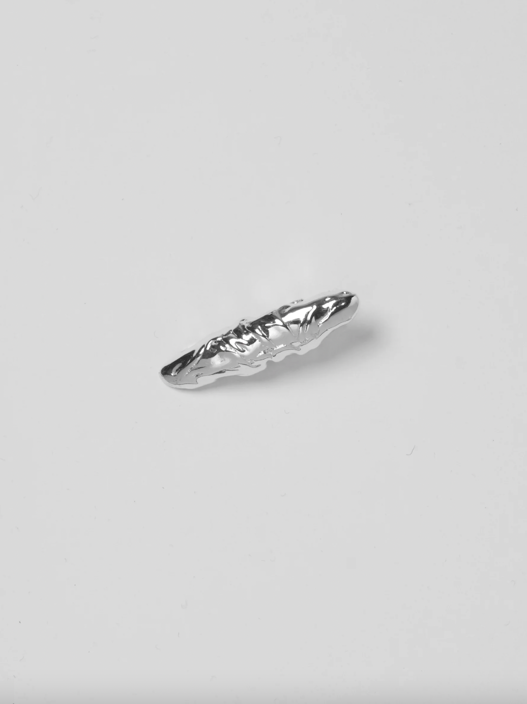 Textured Frida Clip in Silver