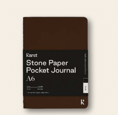 A6 Blank Pocket Journal - Espresso