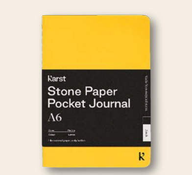 A6 Blank Pocket Journal - Lemon