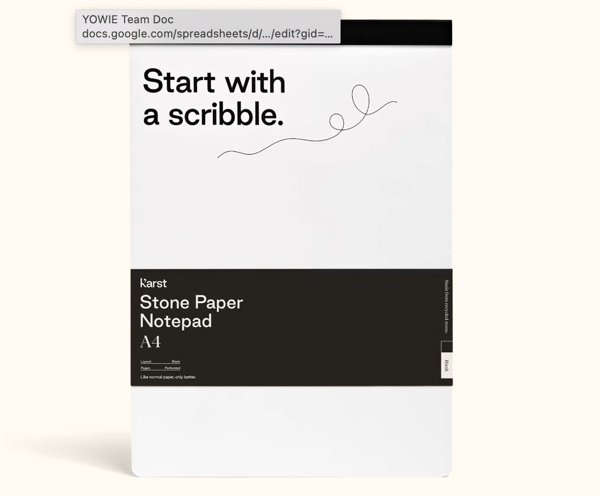 A4 Blank Notepad